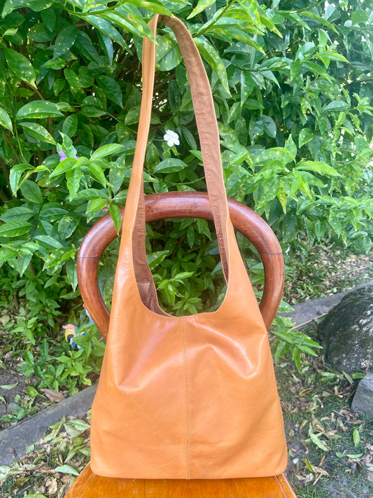 Soft Goatskin Leather Shoulder Bag