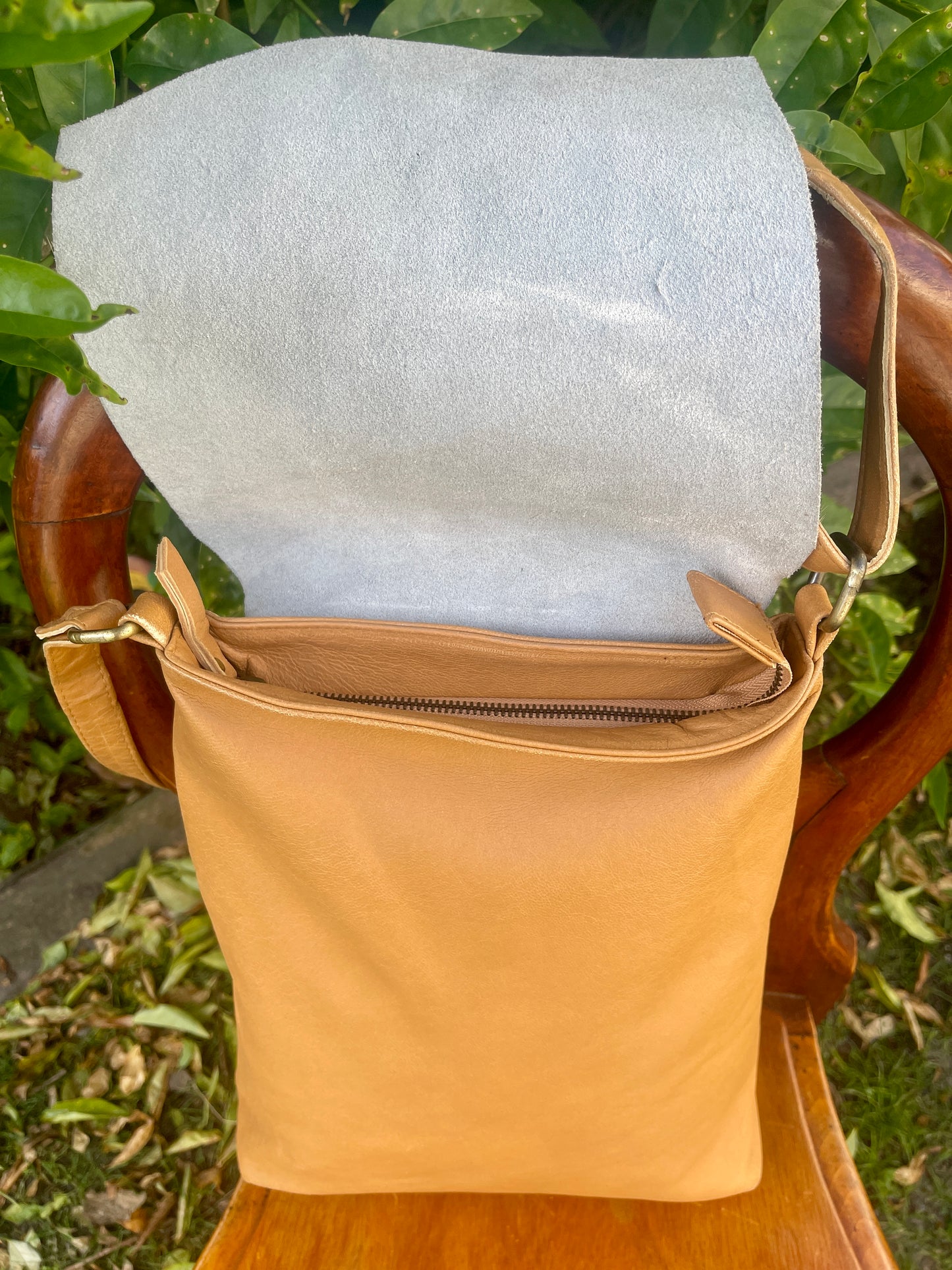 Leather Pouch Shoulder Bag