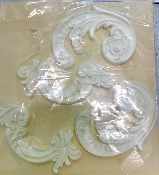 Resin Applique Moulding - Scrolls