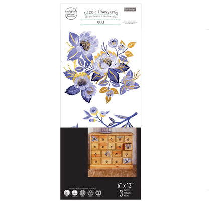 Redesign Small Transfers - Juliet - 3 sheets, 6" x 12"