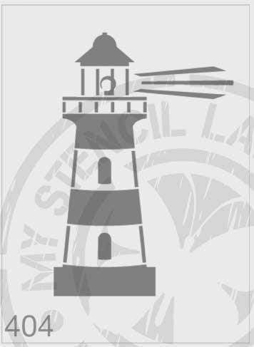Lighthouse - MSL 404 Stencil Small (Sheet Size 95x200mm)
