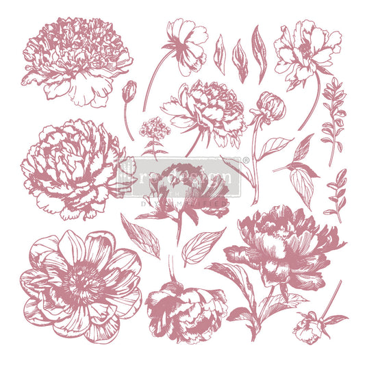 Linear Floral - Re-design Stamp