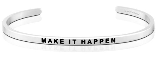 Make It Happen Jewellery > Affirmation Bracelet > Mantra Bands Silver