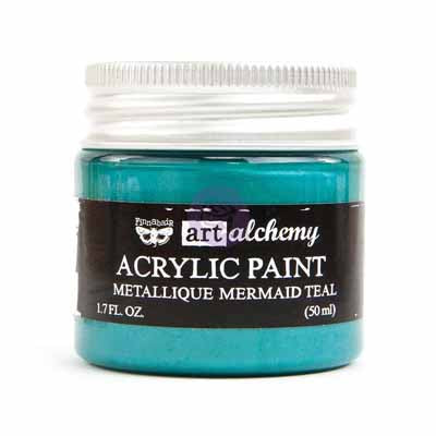 Art Alchemy Finnabair Acrylic Paints - 50ml Paint Mermaid Teal