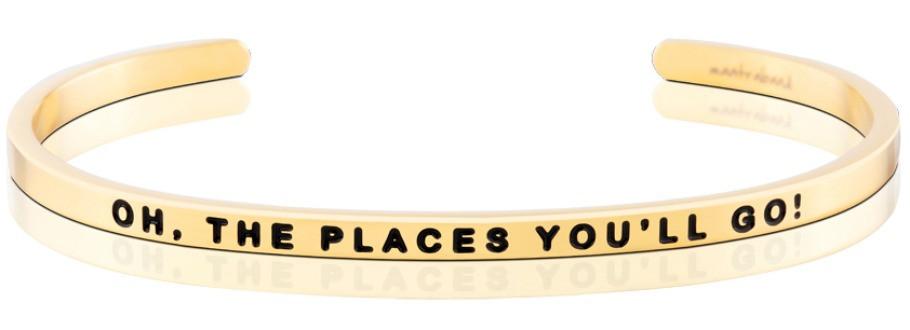 Oh, The Places You'll Go! Jewellery > Affirmation Bracelet > Mantra Bands Gold