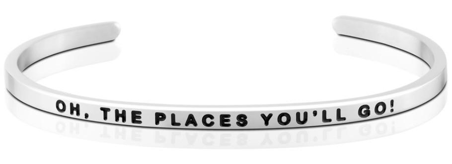 Oh, The Places You'll Go! Jewellery > Affirmation Bracelet > Mantra Bands Silver