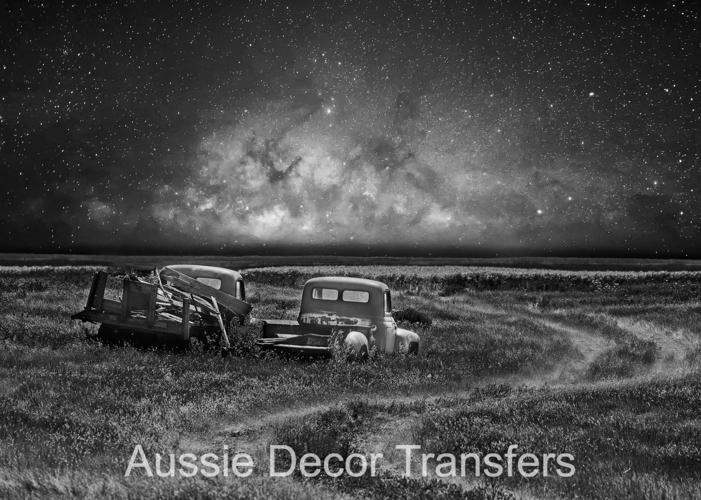 Old Trucks Off Road - Aussie Decor Poster Print