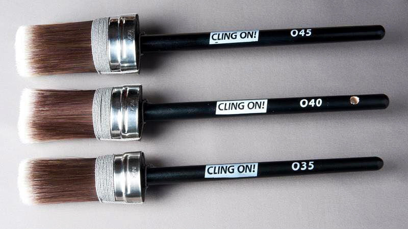 Cling On Brushes! - Round, Oval, Flat & Bent Brushes O35