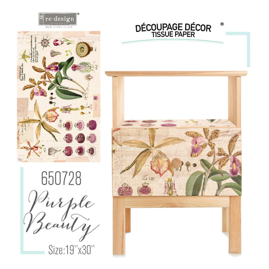 Purple Beauty - Redesign Decoupage Decor Tissue Paper