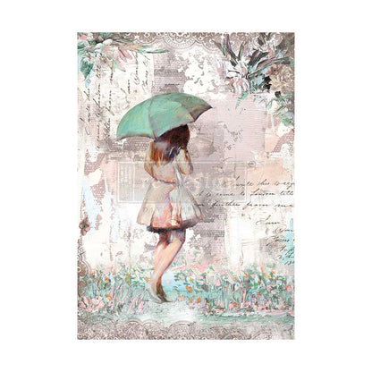 Redesign A1 Decoupage Fiber – Rainy Afternoon – 1 SHEET