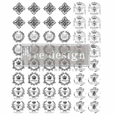 Re-design Knob Transfers (click to see full range) Transfers > rub on transfers > redesign transfers Parisienne