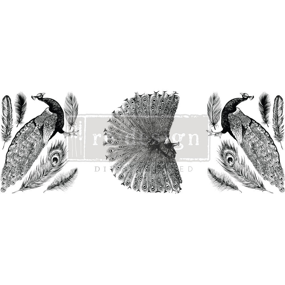 MIDDY TRANSFERS® – Regal Peacock – Re-design Decor Transfer