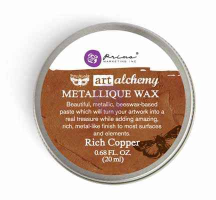 Prima Art Alchemy - Metallique Waxes - 20ml Wax > Art Alchemy > Metallique Wax Rich Copper