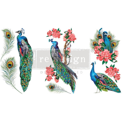 Redesign Small Transfers - Royal Peacock - Re-design Decor Transfer