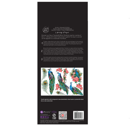 Redesign Small Transfers - Royal Peacock - Re-design Decor Transfer