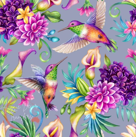 Dance of the Hummingbirds - Aussie Decor Luxe Decoupage Paper