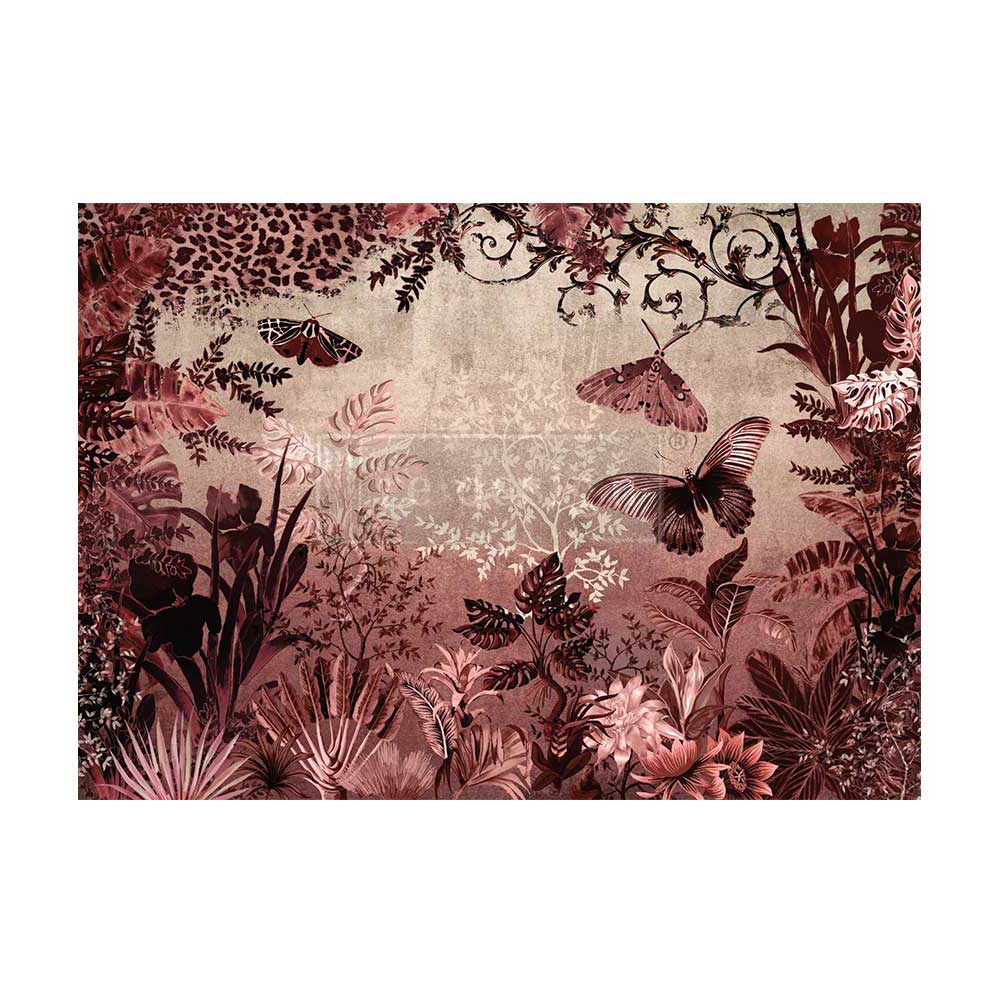 A1 DECOUPAGE FIBER – SEPIA RAINFOREST – 1 SHEET