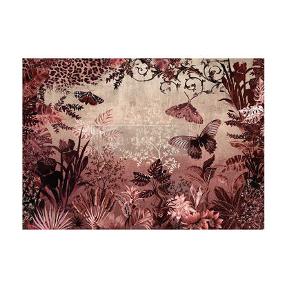 Redesign A1 Decoupage Fiber – Sepia Rainforest  – 1 SHEET