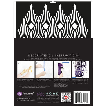 Redesign Decor Stencil -  Kacha – Sun Lit Diamonds