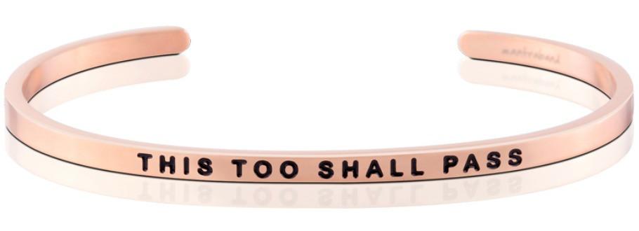 This Too Shall Pass Jewellery > Affirmation Bracelet > Mantra Bands Rose Gold