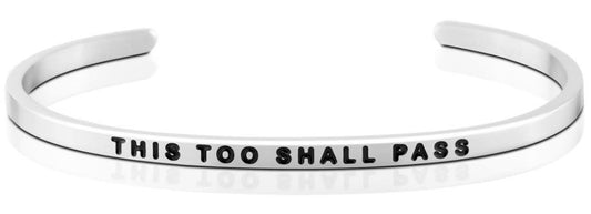 This Too Shall Pass Jewellery > Affirmation Bracelet > Mantra Bands Silver