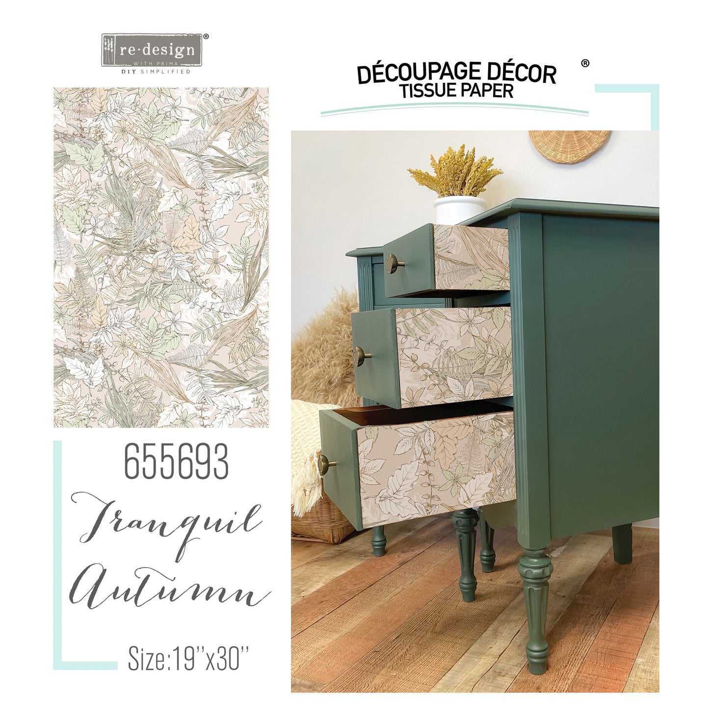 Tranquil Autumn - Redesign Decoupage Decor Tissue Paper