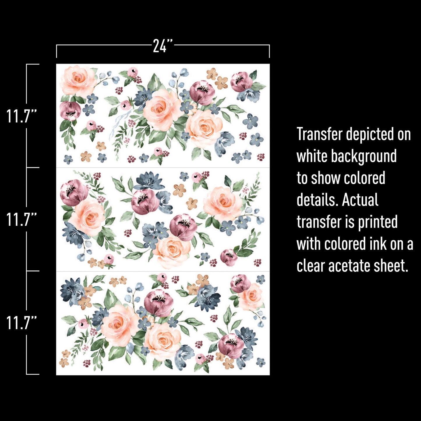 Watercolor Bloom - Re-design Decor Transfer