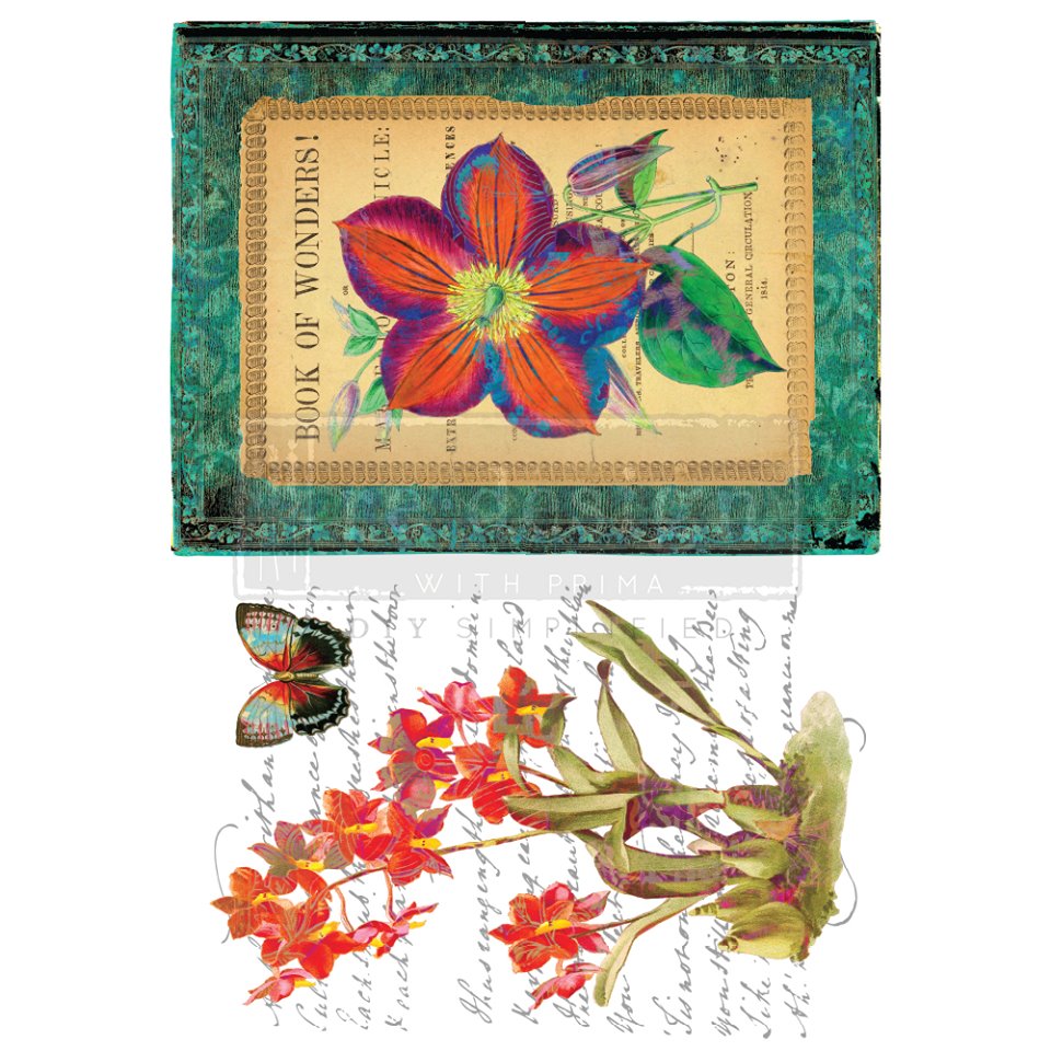 Re-design Decor Transfer - Wondrous Flora Transfers > rub on transfers > redesign transfers