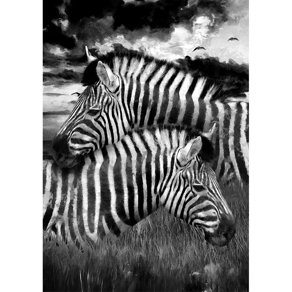 Zebras - Mint Decoupage Paper