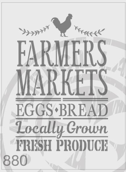 Farmers Market - MSL 880 Stencil Large (sheet size 210x295mm)