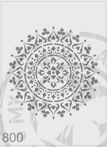 Mandala - MSL 800 Stencil Medium – 125mm cutout (sheet size 140 x 210mm)