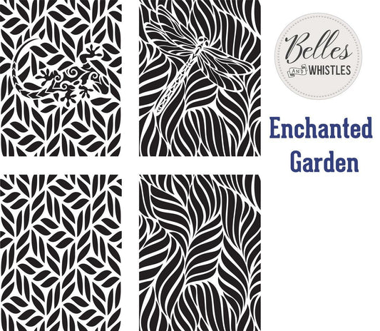 Belles and Whistles Enchanted Garden Stencil