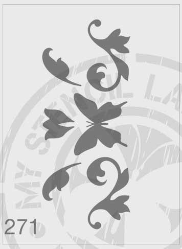 Butterfly Flourish - MSL 271 Stencil