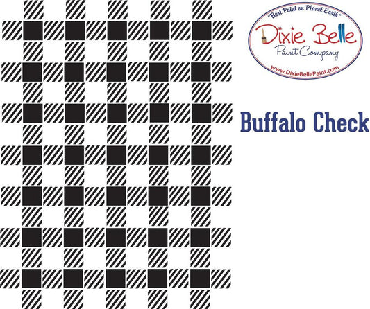 Belles & Whistles   Buffalo Check Stencil - 14x18in (35.56 x 45.72cm)
