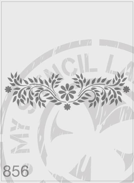 Floral - MSL 856 Stencil Small (sheet size 95 x 200mm)