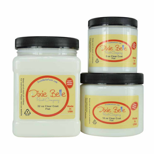 Dixie Belle Clear Coat (Flat, Satin or Gloss) Dixie Belle > Top coat > clear coat > Flat / 8oz (236ml)