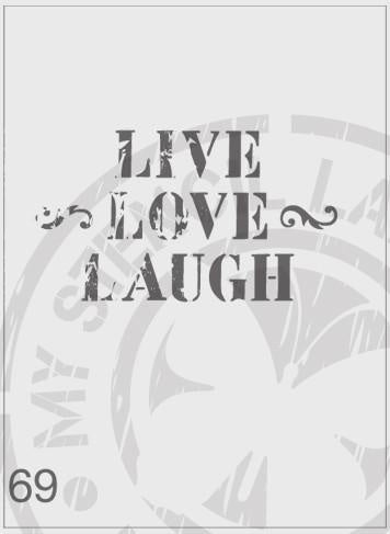 Rustic Live Love Laugh - MSL 069 General