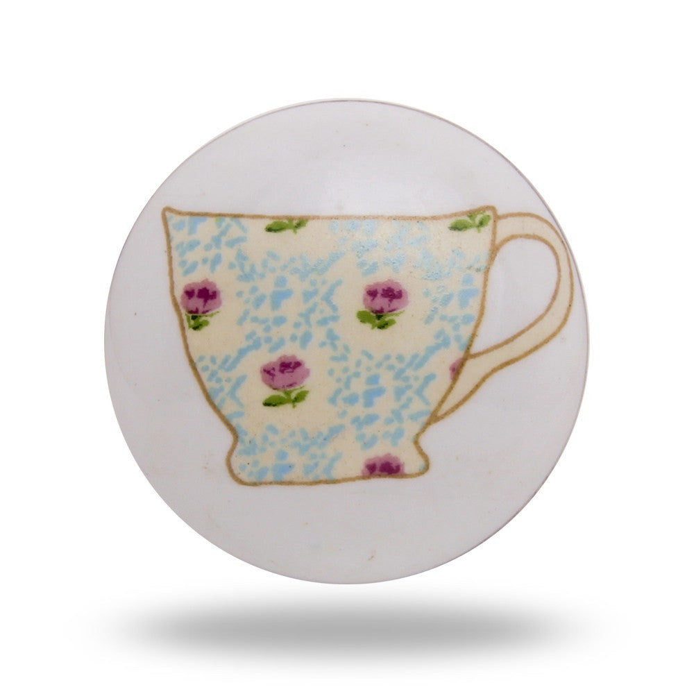 Ceramic Tea Cup Knob Handles and Knobs