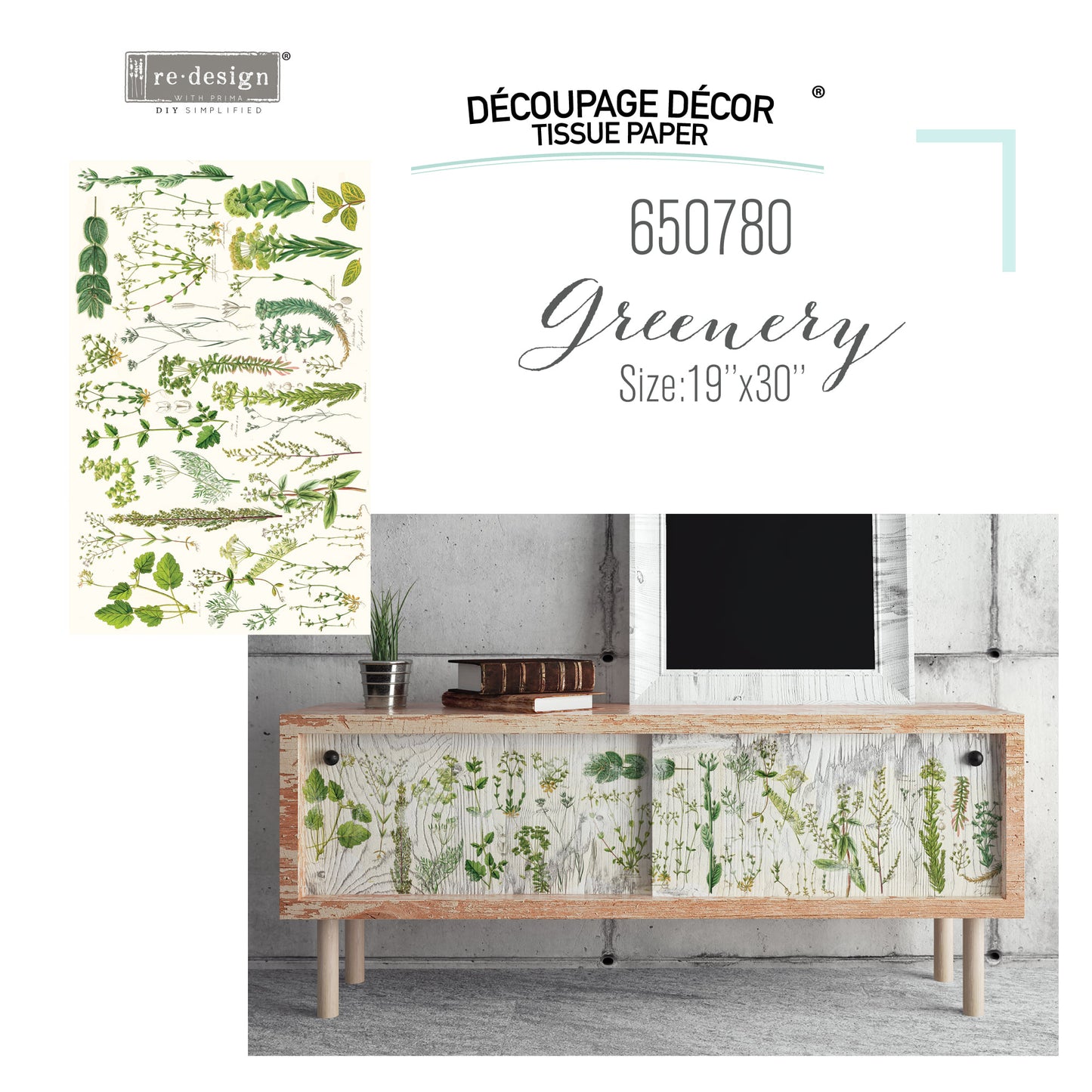 Greenery - Redesign Decoupage Decor Tissue Paper