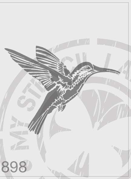 Hummingbird - MSL 898 Stencil Medium - Design 127x167mm (Sheet Size 140x210mm)
