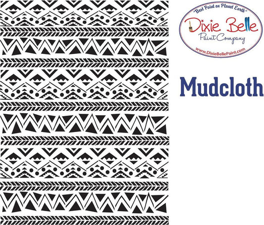 Belles & Whistles Mudcloth Stencil - 14x18in (35.56x45.72cm)