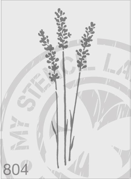 Lavender - MSL 804 Stencil Medium - 80x230mm Design (Sheet Size 95x315)
