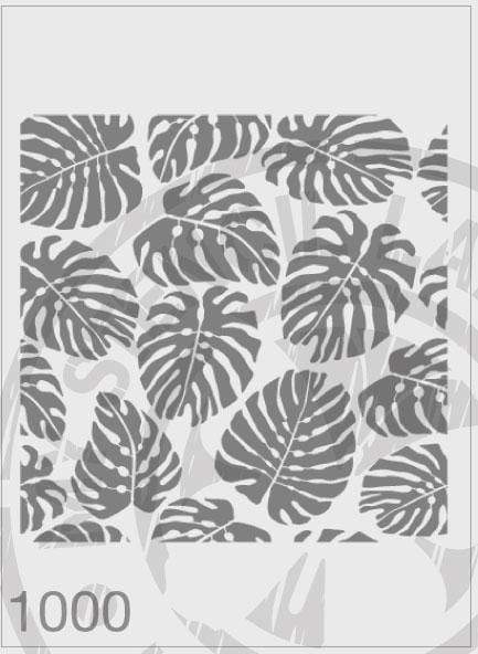 Monstera - Monsterio Plant - Repeat Pattern - MSL 1000 Stencil XLARGE - 285mm Cutout (Sheet Size 300x300mm)
