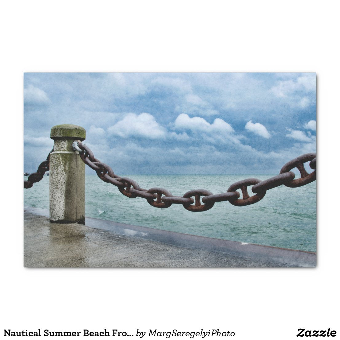 Zazzle - Nautical Summer Beach Front Blue Tissue Paper (15 gsm)